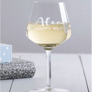 PERSONALISED WINE GLASS