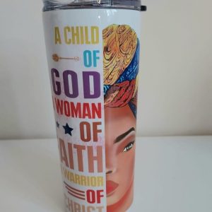 20oz Stainless Steel Tumbler- Faith